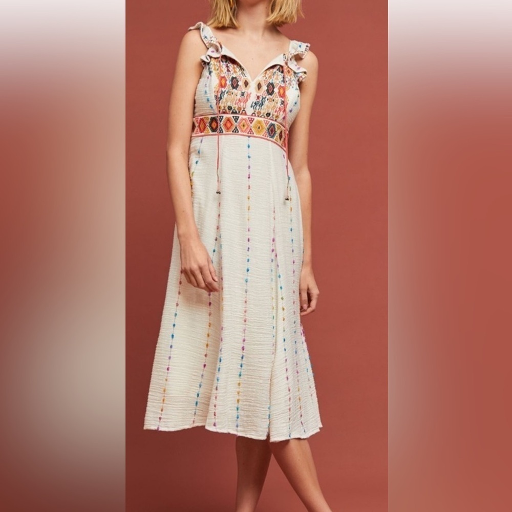Maeve Dress with Colorful Patterns Size 4. E60